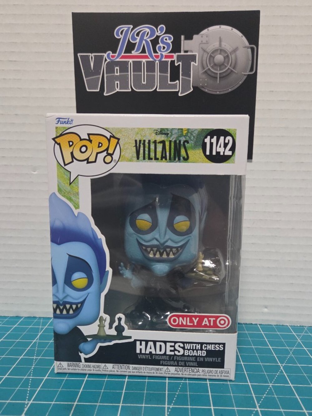 Funko POP Disney Villains Hercules Hades W/ Chess Board 1142 Target Vinyl Figure